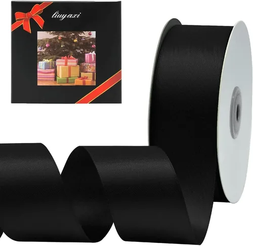 Vista 6 de Cinta de satén verde manzana de doble cara de color sólido de 1/2 pulgada x 25 yardas, cintas perfectas para manualidades, decoración de bodas