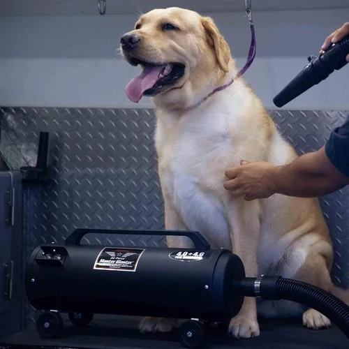 Vista 3 de METROVAC MB-3 Air Force Blaster - Secador de mascotas, soplador profesional, limpiador eficiente, motores de ventilador doble de 4.0 HP de 120 V