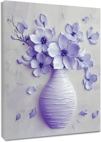 Vista 7 de LB Arte de pared de escena de playa para baño, paisaje de naturaleza costera, lienzo, pinturas de pared, decoración del hogar, océano azul, cuadros