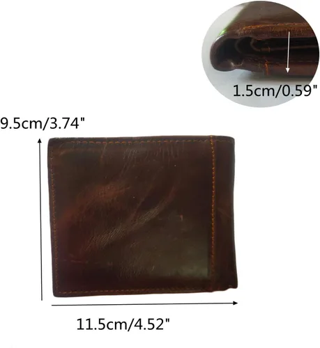 Vista 2 de East Rain - Cartera vertical para hombre, diseño de águila y águila