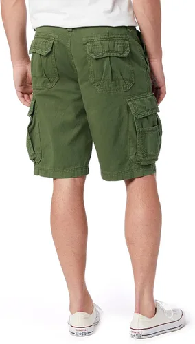 Vista 23 de Unionbay Survivor pantalones cortos de cargo con cinturón para hombre
