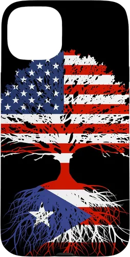 Vista 9 de Puerto Rico Boricuas Roots - Carcasa para iPhone 17, diseño de bandera estadounidense de Puerto Rico