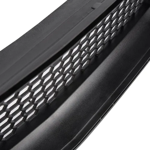 Vista 4 de G-PLUS Parachoques delantero de malla superior del capó parrilla con luces LED DRL de ventilación compatibles con Ford Mustang 2015-2017