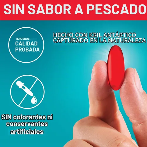Vista 7 de Kori Krill Excel High Performance, 1000 mg Omega-3, 50