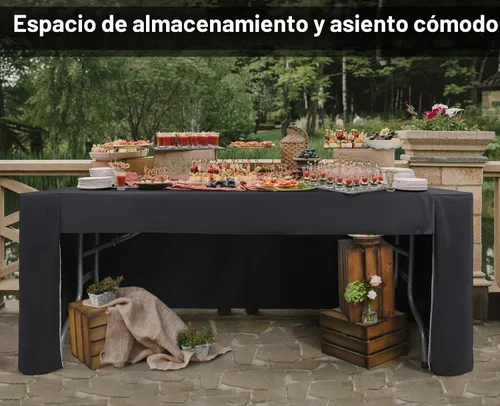 Vista 2 de ABCCANOPY Mantel rectangular de 6 pies para mesas rectangulares, de poliéster, lavable, para banquetes, bufé, fiestas, vacaciones, cenas, bodas