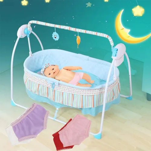 Vista 2 de DC-BEAUTIFUL Juego de 16 pañales para muñecas de bebé, para muñecas de 14 a 18 pulgadas, 16 diferentes ropa interior para muñecas