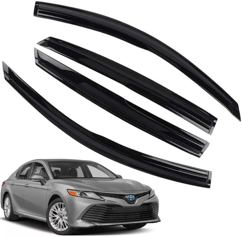 Vista 48 de Protectores de lluvia para Mazda 3 Hatchback 2010-2013, deflectores de ventana lateral con cinta adhesiva para Mazda 3 Hatchback, viseras de ventana