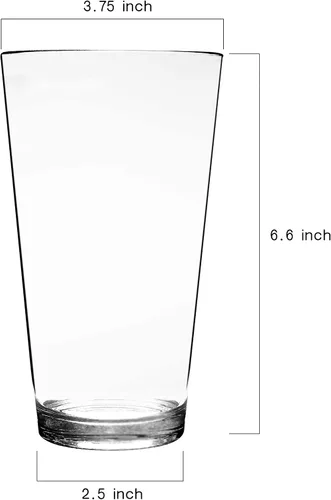 Vista 3 de Youngever Vasos de plástico transparente Bistro de 22 onzas, vasos de plástico reutilizables, vasos irrompibles, juego de 6