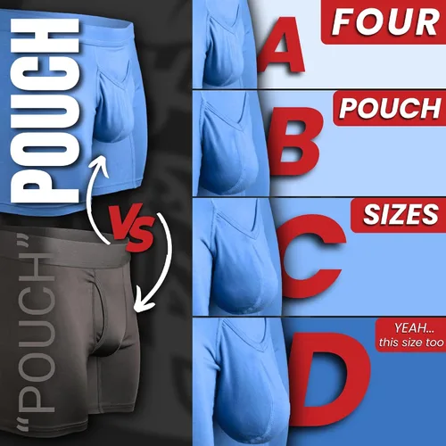 Vista 3 de RM Real Men ABCD Pouch Compression Pants - 1, 2 and 3 Pack, Mens Leggings, Yoga Pants, Tights, Base Layer Men Cold Weather