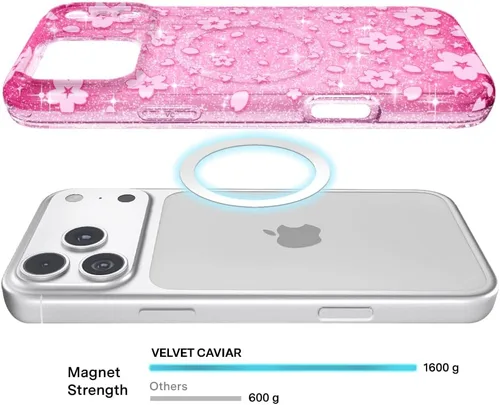 Vista 291 de VELVET CAVIAR Funda para iPhone 15, compatible con MagSafe, probada contra caídas de 10 pies, fundas protectoras de diseño, leopardo color rosa