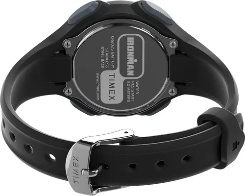 Vista 4 de Timex Reloj Ironman Triatlón E30 de 34mm para mujer Negro/Digital/Negro/Tono Plateado