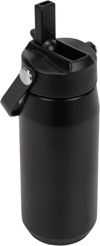Vista 4 de PUMA Botella de agua de acero inoxidable aislada de 18 onzas unisex para adultos con pajilla y asa de transporte