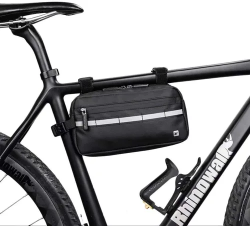 Vista 3 de Rhinowalk Bolso de manillar de bicicleta multifunción Bolsa frontal Bolsa de marco de bicicleta Bolsa de hombro impermeable Bolso de cintura