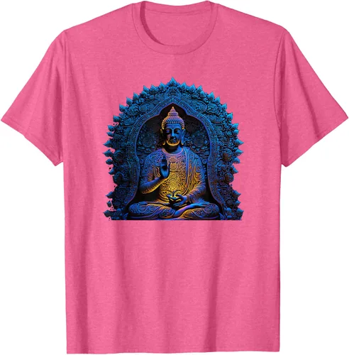 Vista 29 de Estatua de Buda Yoga Budismo Zen Buddhism Meditation T-Shirt Negro