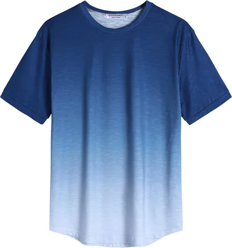 Vista 5 de COOFANDY Camiseta hipster de manga corta para hombre, 2 unidades, para entrenamiento muscular, gimnasio, fisicoculturismo