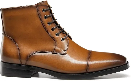 Vista 3 de GIFENNSE Botas de vestir para hombre, botas Chelsea formales para hombre