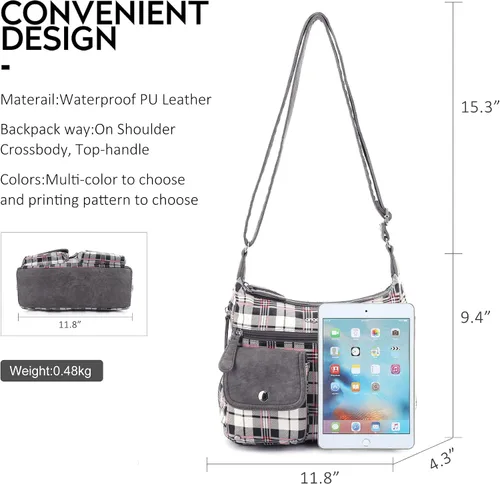 Vista 3 de Angelkiss - Bolsos cruzados para mujer, bolsos de hombro para mujer, bolsos y monederos medianos de piel sintética