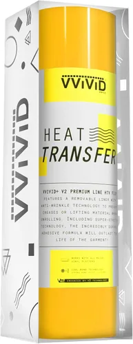 Vista 32 de VVIViD V2 Powerplay Premium Line HTV película de vinilo de transferencia de calor (negro, 1 pie x 3 pies)