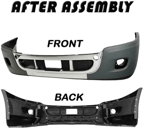 Vista 2 de QSC Truck Parts Juego de 6 piezas de parachoques con rejilla de luz antiniebla para Freightliner Cascadia 08-17