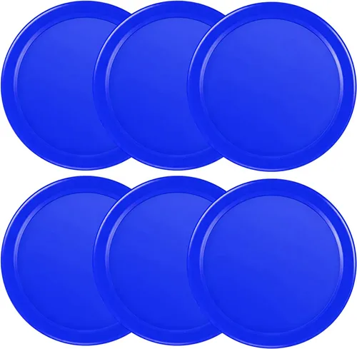 Vista 10 de Coopay 3 1/4 Inches Air Hockey Pucks 6 Pack Full Size Heavy Replacement Pucks for Game Tables Equipment Accessories