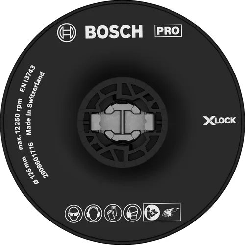 Vista 7 de Bosch X-LOCK 2608601715 - Almohadilla de goma (4.9 pulgadas de diámetro, media)