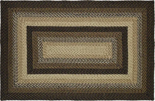 Vista 6 de Colección trenzada Stallion Premium Estilo primitivo, rústico, campestre, rústico Yute/algodón 30 días sin riesgo Alfombra de acento/tapete