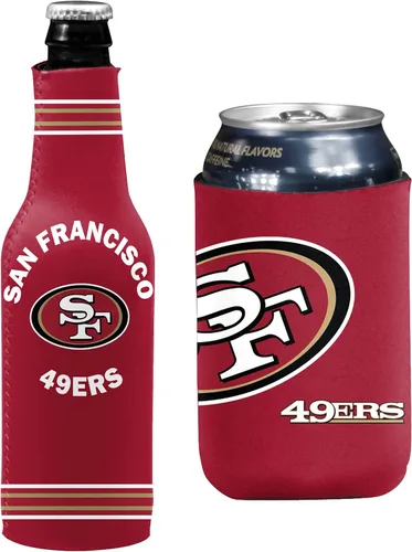 Vista 87 de Soporte aislante para latas y botellas de fútbol americano enfriador de bebidas Huggie (Nueva Orleans (Saints) - Negro) Nueva Orleans (Santos)
