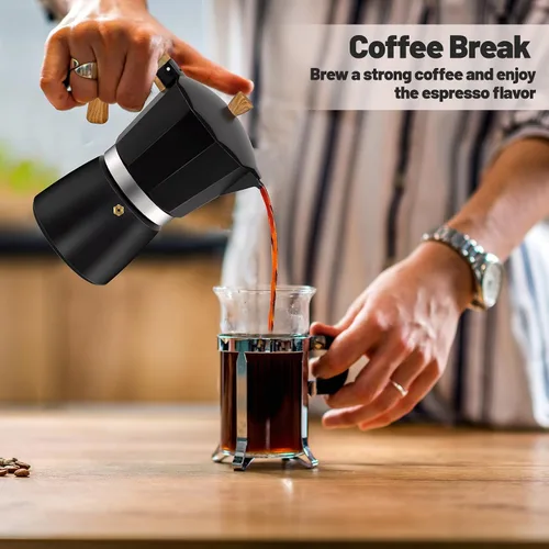 Vista 36 de Cafetera clásica de aluminio para 3 tazas Azul