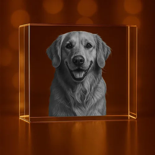 Vista 14 de Rectángulo de fotos de cristal grabado en 3D personalizado Recuerdo grabado con láser personalizado Regalo Decoración Regalo conmemorativo