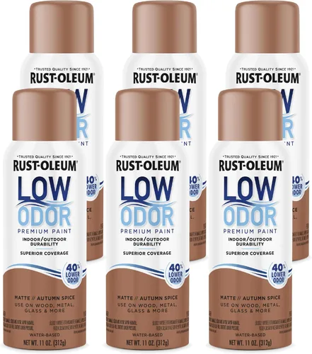 Vista 64 de Rust-Oleum - Pintura en aerosol prémium de bajo olor, gris ancla brillante Olor 40% menor que las pinturas en aerosol tradicionales, durabilidad