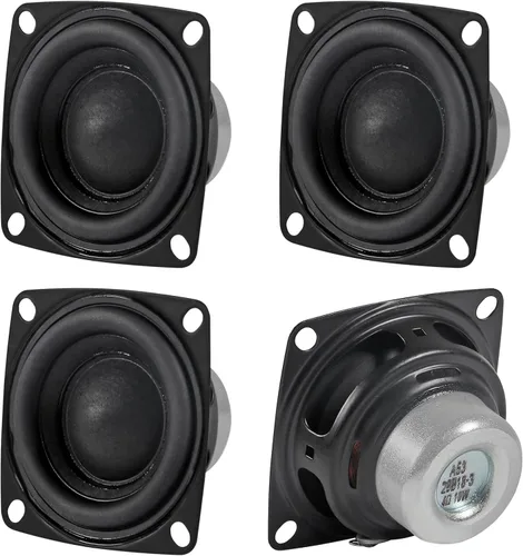 Vista 8 de 4 unidades de altavoz de audio de 4 ohmios, 3 W, 1.5 pulgadas, rango completo, woofer estéreo HiFi - Negro