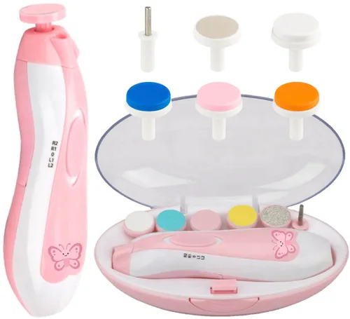 Vista 7 de Nuevo recortador de uñas seguro para bebés (león), lima de uñas silenciosa y segura para recién nacidos, bebés y niños pequeños, diseño de león