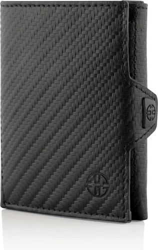 Vista 10 de TRUSADOR Verona - Cartera unisex de piel con bolsillo frontal Coñac