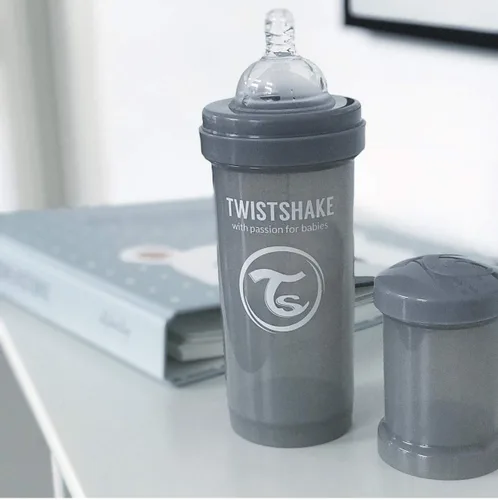 Vista 7 de Twistshake Biberones anticólicos - Biberones prémium de 8.8 fl oz/8 onzas con recipiente de almacenamiento de leche de 3.4 fl oz para una