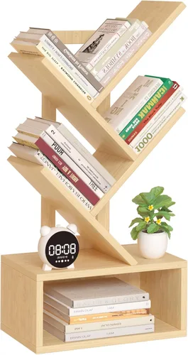 Vista 18 de SHEEPAM Estantería de árbol de 4 niveles con cajón
