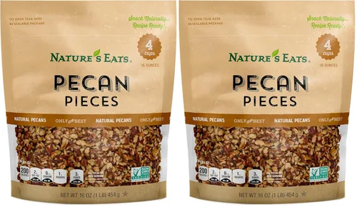 Vista 4 de Nature's Eats, Trozos de Pacana, 16 oz
