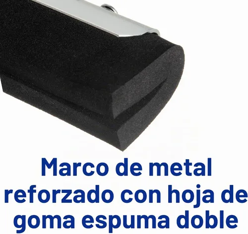 Vista 4 de Carlisle FoodService Products 36631800 Plancha recta/negra de doble espuma, con goma