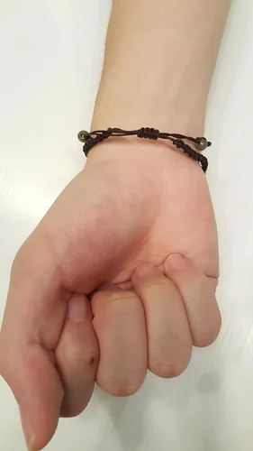 Vista 5 de Infinityee888 - Pulseras de cuentas de jade con moneda verde Feng Shui para hombres, mujeres, pulsera -BC01, Piedra