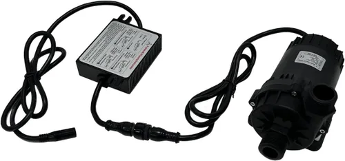 Vista 7 de SHYSKY Bomba de agua DC sin escobillas micro de 12 V 80 W de bajo ruido resistente DC60G-12100S-1 32 pies 845GPH, protección de funcionamiento seco