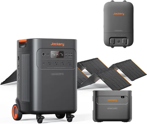 Vista 13 de Jackery Generador solar 5000 Plus y paneles de 2x200W, 5040Wh, salida de CA