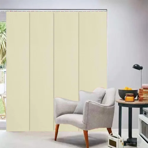 Vista 3 de LETAU - Persianas corredizas 100% opacas con riel, hechas verticalmente para ventanas grandes, puertas corredizas, espacios abiertos y divisores