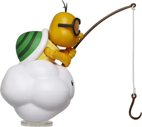 Vista 5 de Nintendo Super Mario Lakitu 4” Articulated Figure with Fishing Pole