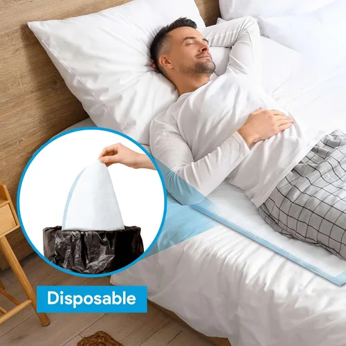 Vista 3 de Almohadillas desechables para incontinencia para adultos, almohadillas desechables de 23 x 36 pulgadas, 50 almohadillas para orina por paquete