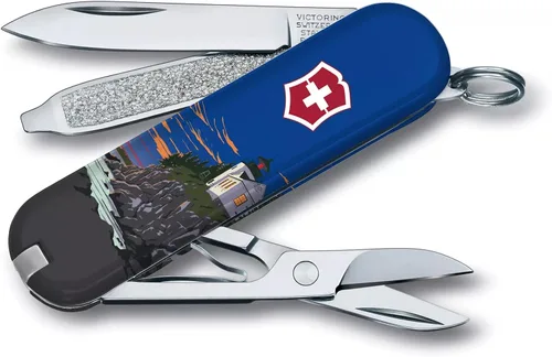 Vista 13 de Victorinox Classic SD Swiss Army – Navaja suiza de bolsillo, compacta, 7 funciones, navaja de bolsillo fabricada en Suiza con hoja pequeña Parque