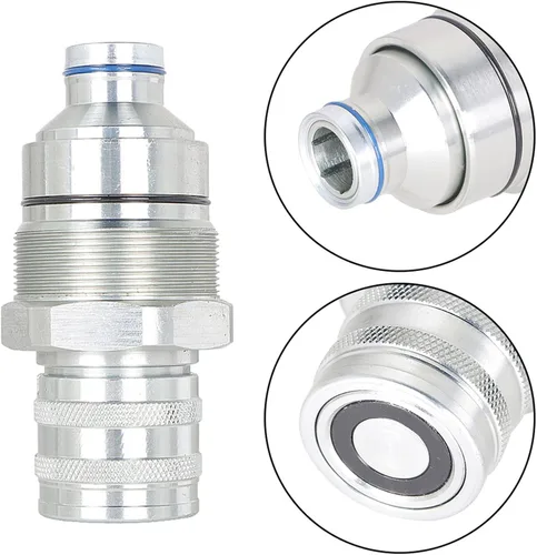 Vista 4 de 7246802 7246799, kit de acoplador de cara plana macho y hembra compatible con cargadora de minicargadora Bobcat