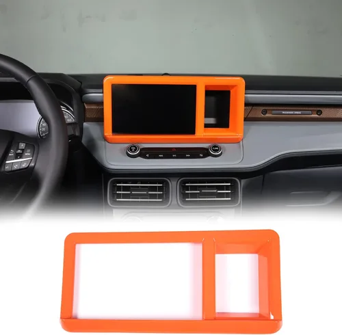 Vista 10 de Aunginsy Cubierta de panel de navegación para consola central, compatible con Ford Maverick 2022, 2023, 2024, pantalla multimedia, navegación, panel