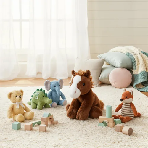 Vista 6 de The Petting Zoo - Peluche de caballo flácido, juguete de peluche para niños, animales salvajes Wild Onez, juguete de peluche de caballo 8 pulgadas