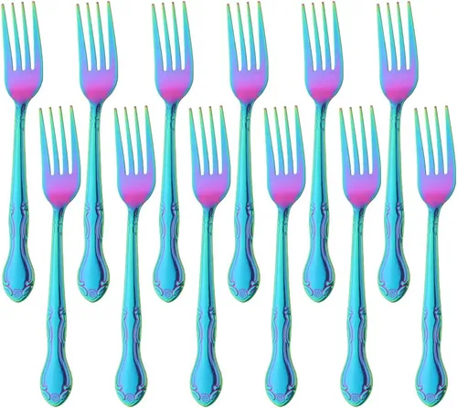 Vista 66 de Cucharas de sopa, cucharas redondas de acero inoxidable para caldo con borde de flor, juego de 12 piezas de acero inoxidable para café, azúcar