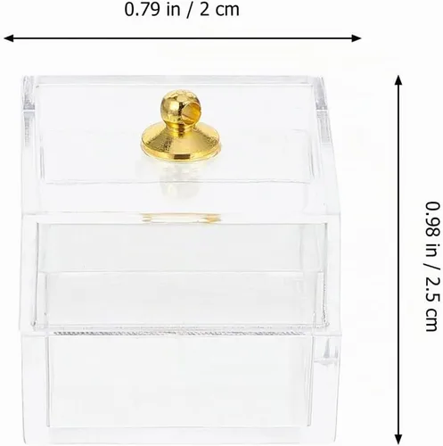 Vista 9 de 10 cajas de dulces en miniatura para casa de muñecas con tapas, tarros de plástico transparente a escala 1:12, pequeños recipientes de comida