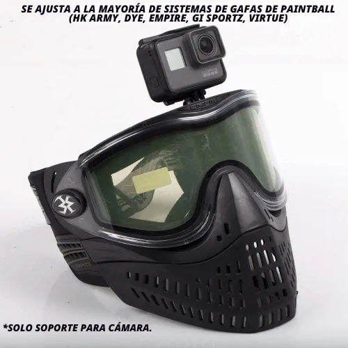 Vista 5 de HK Army Soporte para cámara para máscara de gafas de paintball Negro